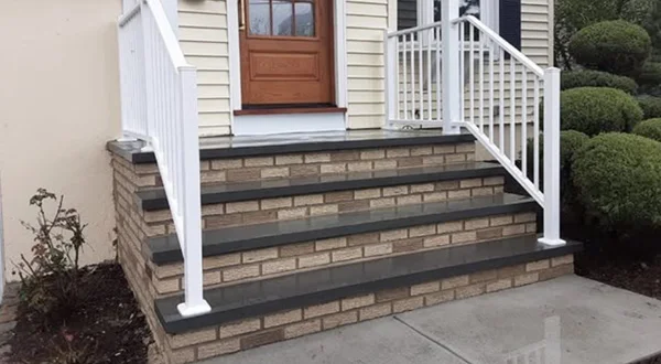 Masonry steps restoration project in New Jersey