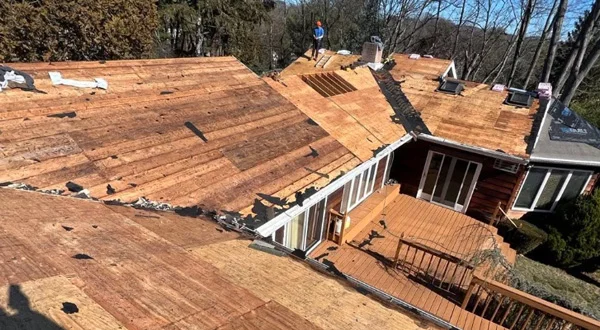 Residential roof replacement project in New Jersey